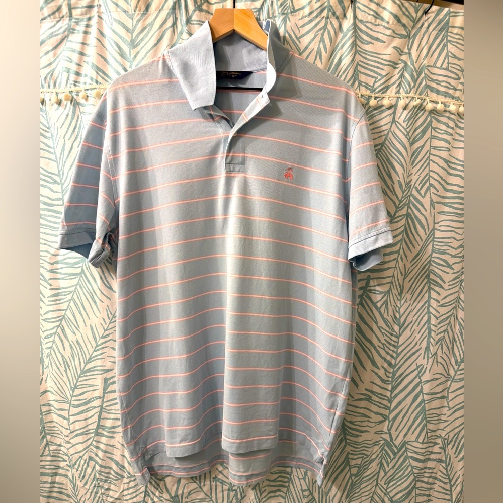 Brooks Brothers Supima Cotton Striped Golf Polo ⛳️